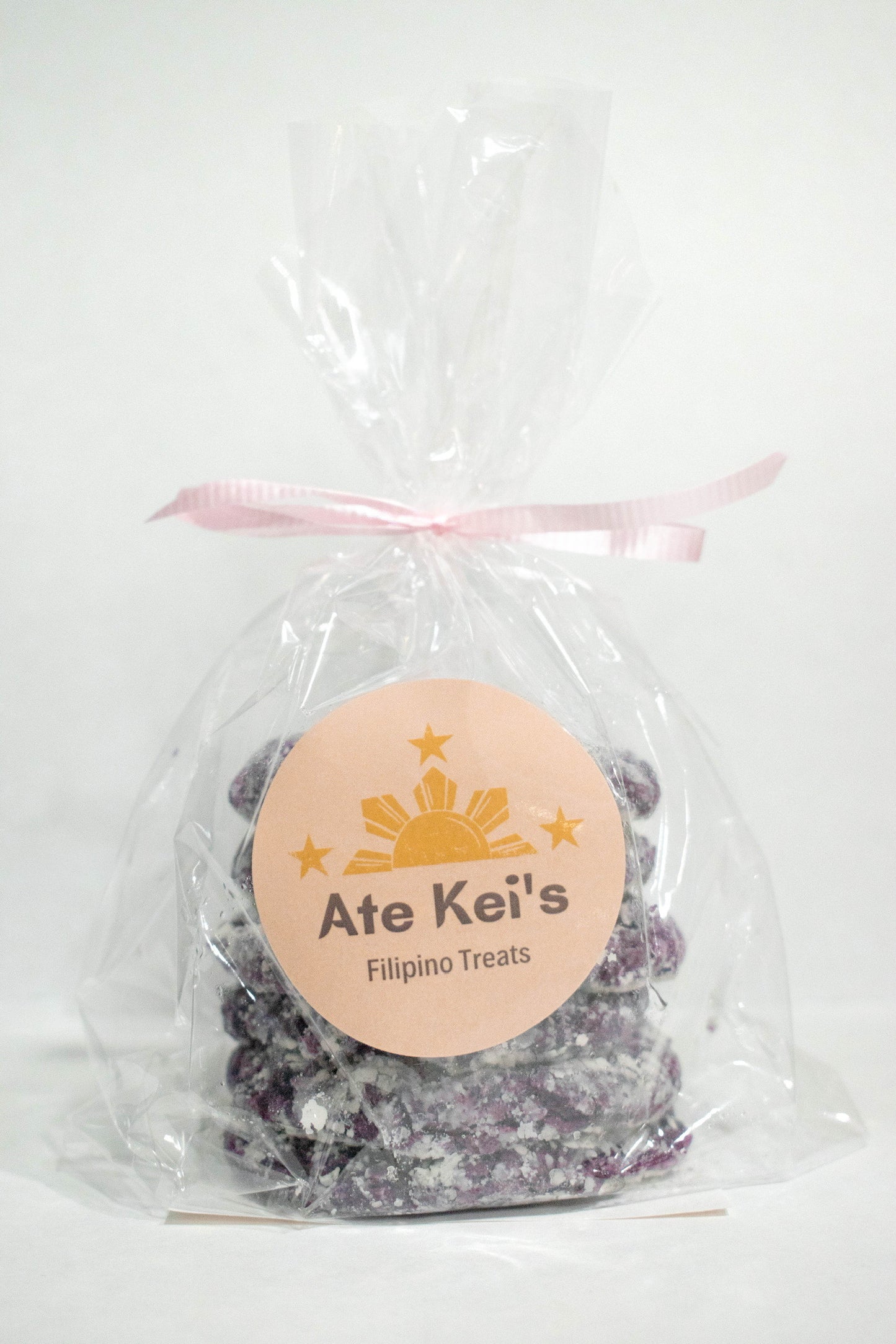 Vegan Ube Crinkle Cookie